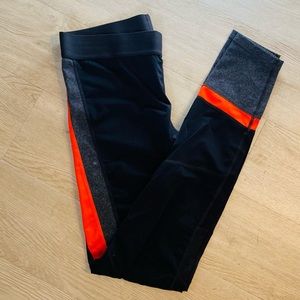 Orange and Black Leggings